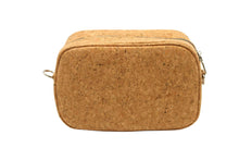 Load image into Gallery viewer, Sustainable cork crossbody bag with a unique design and zip closure, perfect for eco-conscious fashion.
