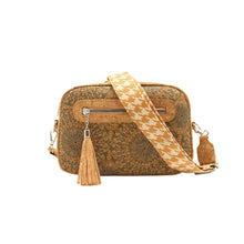 Load image into Gallery viewer, Eco-friendly cork crossbody bag with unique design and stylish strap, perfect for women&#39;s fashion.
